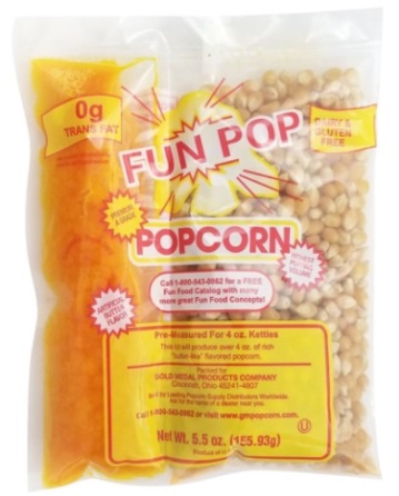 Våra popcornkit kan innehålla olika fabrikat beroende på tillgång.